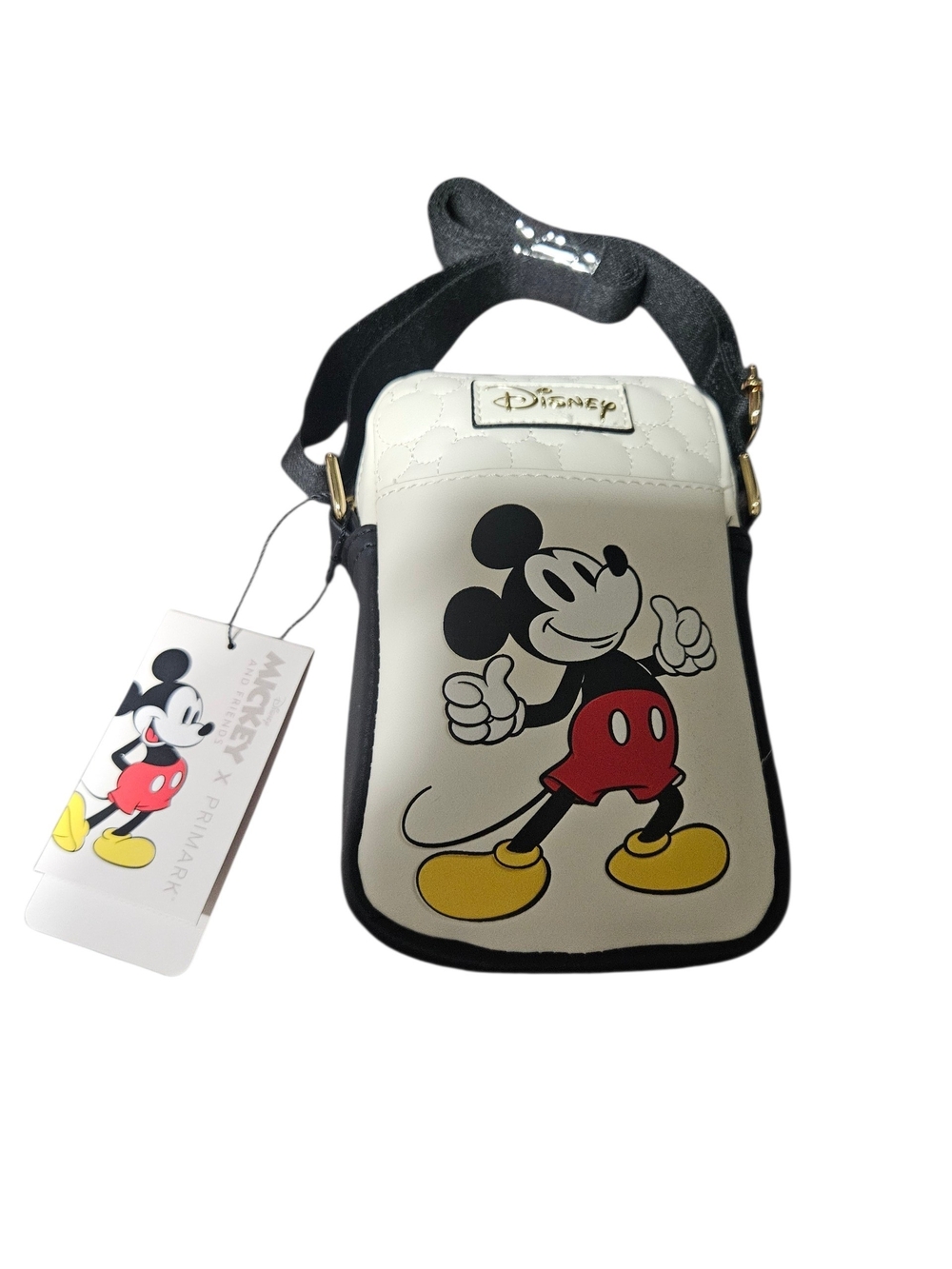 Disney Mickey Mouse White Crossbody Bag for Men